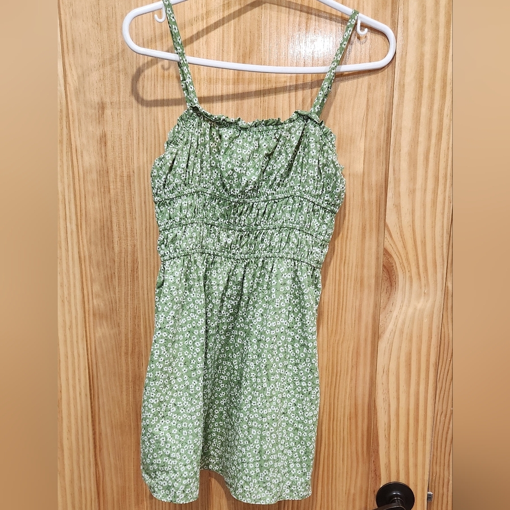 Wild Fable Linen Blend Mini Floral Dress